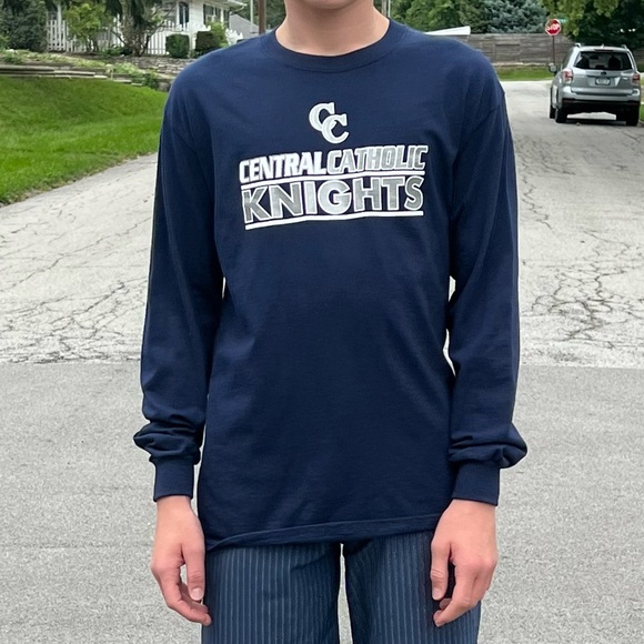 Central Catholic Navy LS Tee! NEW! - Picture 6 of 11